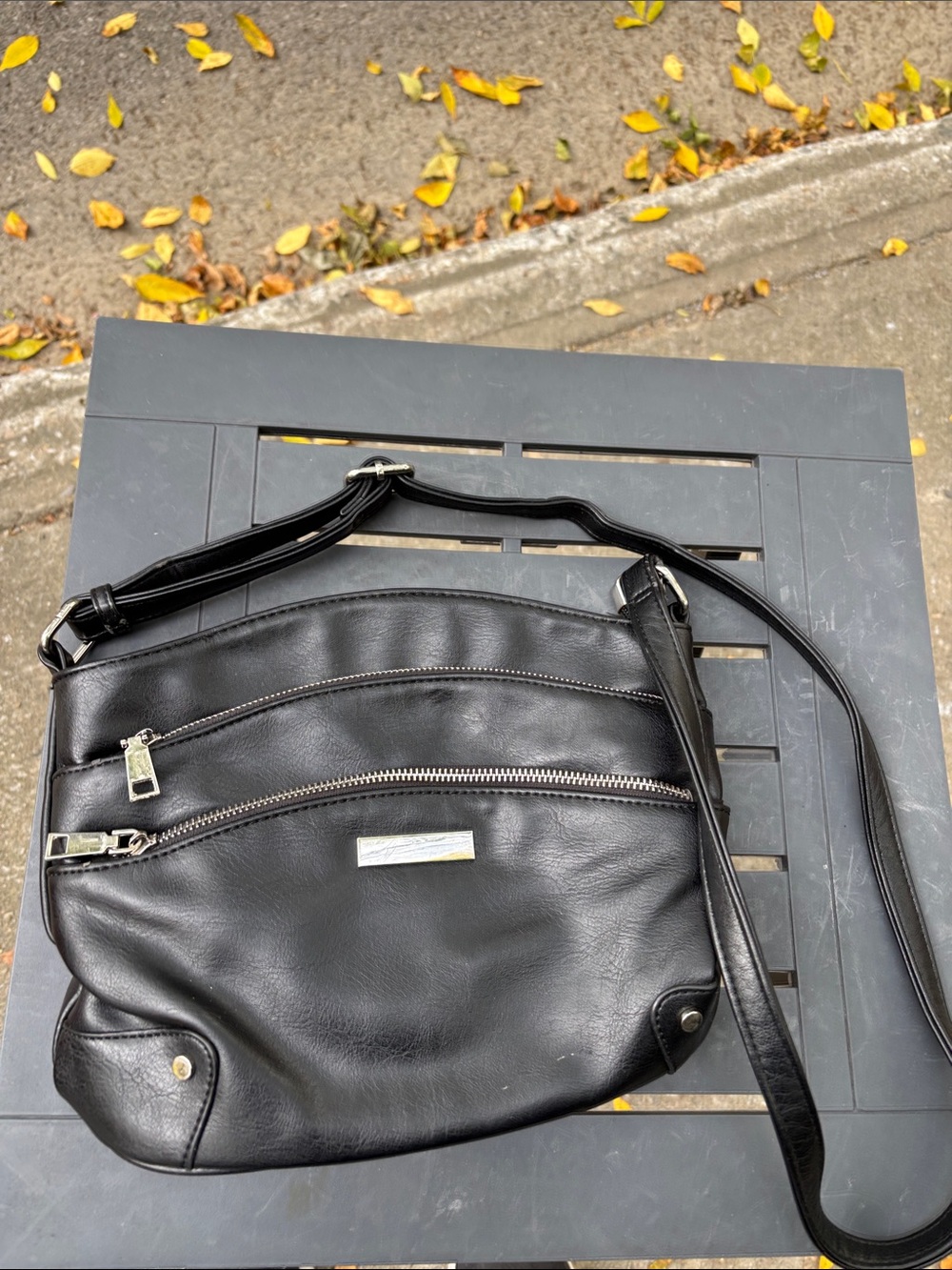 Black Crossbody Shoulder Bag - Sleek Everyday Carry